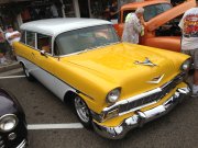 Yellow and White 1956 Chevrolet Wagon
